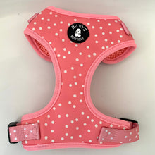 Load image into Gallery viewer, Adjustable Harness - Polka Dogs (Pink)