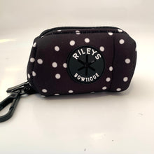 Load image into Gallery viewer, Poo bag Holder - Polka Dogs (Black)