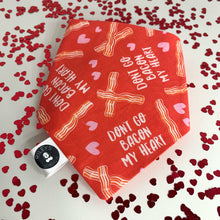 Load image into Gallery viewer, Valentines Bandana - Bacon my Heart
