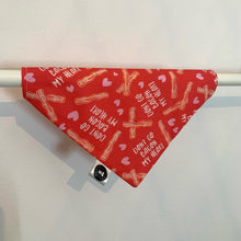 Load image into Gallery viewer, Valentines Bandana - Bacon my Heart
