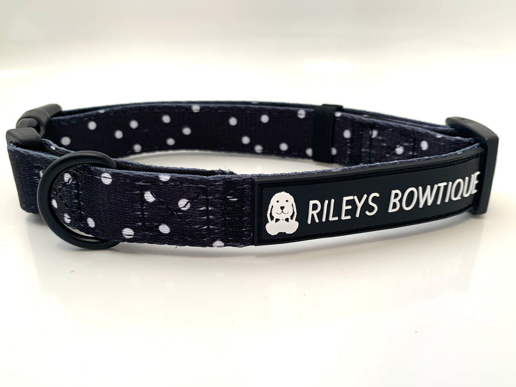 Collar - Polka Dog (Black)